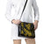 Gold Polynesia Shark Tattoo Shoulder Handbag With Polynesian Plumeria LT14 - Polynesian Pride