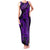 Purple Polynesia Shark Tattoo Family Matching Tank Maxi Dress and Hawaiian Shirt With Polynesian Plumeria LT14 Mom's Dress Purple - Polynesian Pride