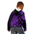Purple Polynesia Shark Tattoo Kid Hoodie With Polynesian Plumeria LT14 - Polynesian Pride