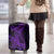 Purple Polynesia Shark Tattoo Luggage Cover With Polynesian Plumeria LT14 - Polynesian Pride