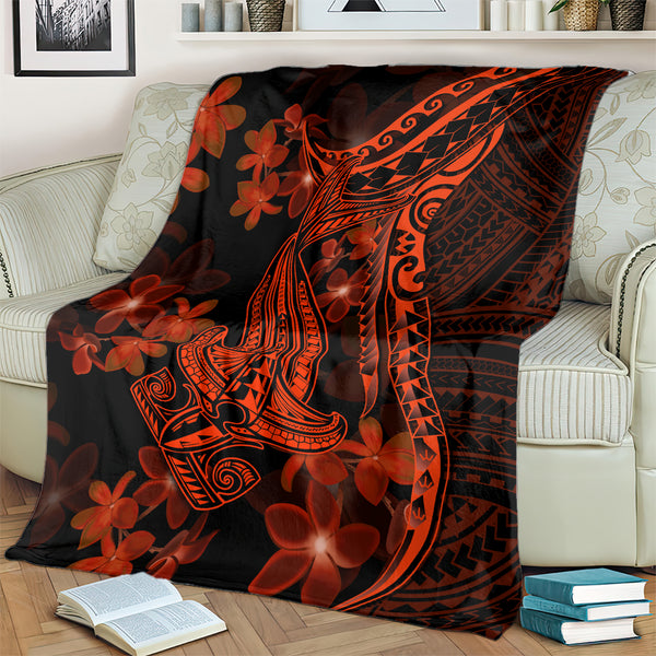 Shark Polynesian Blanket - Polynesian Tattoo Yellow