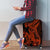 Red Polynesia Luggage Cover Shark Tattoo With Polynesian Plumeria LT14 - Polynesian Pride