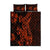 Red Polynesia Quilt Bed Set Shark Tattoo With Polynesian Plumeria LT14 Red - Polynesian Pride