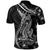 Black Polynesia Polo Shirt Shark Tattoo With Polynesian Plumeria LT14 - Polynesian Pride