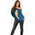 Blue Polynesia Off Shoulder Sweater Plumeria Tropical Leaves With Galaxy Polynesian Art LT14 - Polynesian Pride