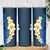 Blue Polynesia Skinny Tumbler Plumeria Tropical Leaves With Galaxy Polynesian Art