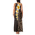 Brown Polynesia Family Matching Tank Maxi Dress and Hawaiian Shirt Plumeria Tropical Leaves With Galaxy Polynesian Art LT14 - Polynesian Pride