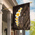 Brown Polynesia Garden Flag Plumeria Tropical Leaves With Galaxy Polynesian Art LT14 House Flag Brown - Polynesian Pride