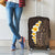 Brown Polynesia Luggage Cover Plumeria Tropical Leaves With Galaxy Polynesian Art LT14 - Polynesian Pride