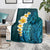 Turquosie Polynesia Blanket Plumeria Tropical Leaves With Galaxy Polynesian Art LT14 - Polynesian Pride