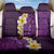 Purple Tropical Plumeria With Galaxy Polynesian Art Back Car Seat Cover LT14 One Size Purple - Polynesian Pride