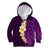 Purple Tropical Plumeria With Galaxy Polynesian Art Kid Hoodie LT14 Hoodie Purple - Polynesian Pride