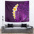 Purple Tropical Plumeria With Galaxy Polynesian Art Tapestry LT14 - Polynesian Pride