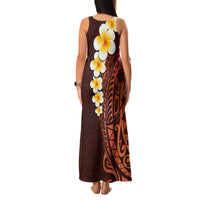 Red Tropical Plumeria With Galaxy Polynesian Art Family Matching Tank Maxi Dress and Hawaiian Shirt LT14 - Polynesian Pride