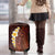 Red Tropical Plumeria With Galaxy Polynesian Art Luggage Cover LT14 - Polynesian Pride