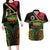 Vanuatu 1980 Couples Matching Long Sleeve Bodycon Dress and Hawaiian Shirt Hapi 45 Yia Indipendens Anivesari