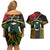 Vanuatu 1980 Couples Matching Off Shoulder Short Dress and Hawaiian Shirt Hapi 45 Yia Indipendens Anivesari