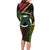 Vanuatu 1980 Family Matching Long Sleeve Bodycon Dress and Hawaiian Shirt Hapi 45 Yia Indipendens Anivesari
