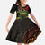 Vanuatu 1980 Family Matching Off The Shoulder Long Sleeve Dress and Hawaiian Shirt Hapi 45 Yia Indipendens Anivesari