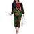 Vanuatu 1980 Family Matching Off The Shoulder Long Sleeve Dress and Hawaiian Shirt Hapi 45 Yia Indipendens Anivesari