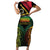 Vanuatu 1980 Family Matching Short Sleeve Bodycon Dress and Hawaiian Shirt Hapi 45 Yia Indipendens Anivesari
