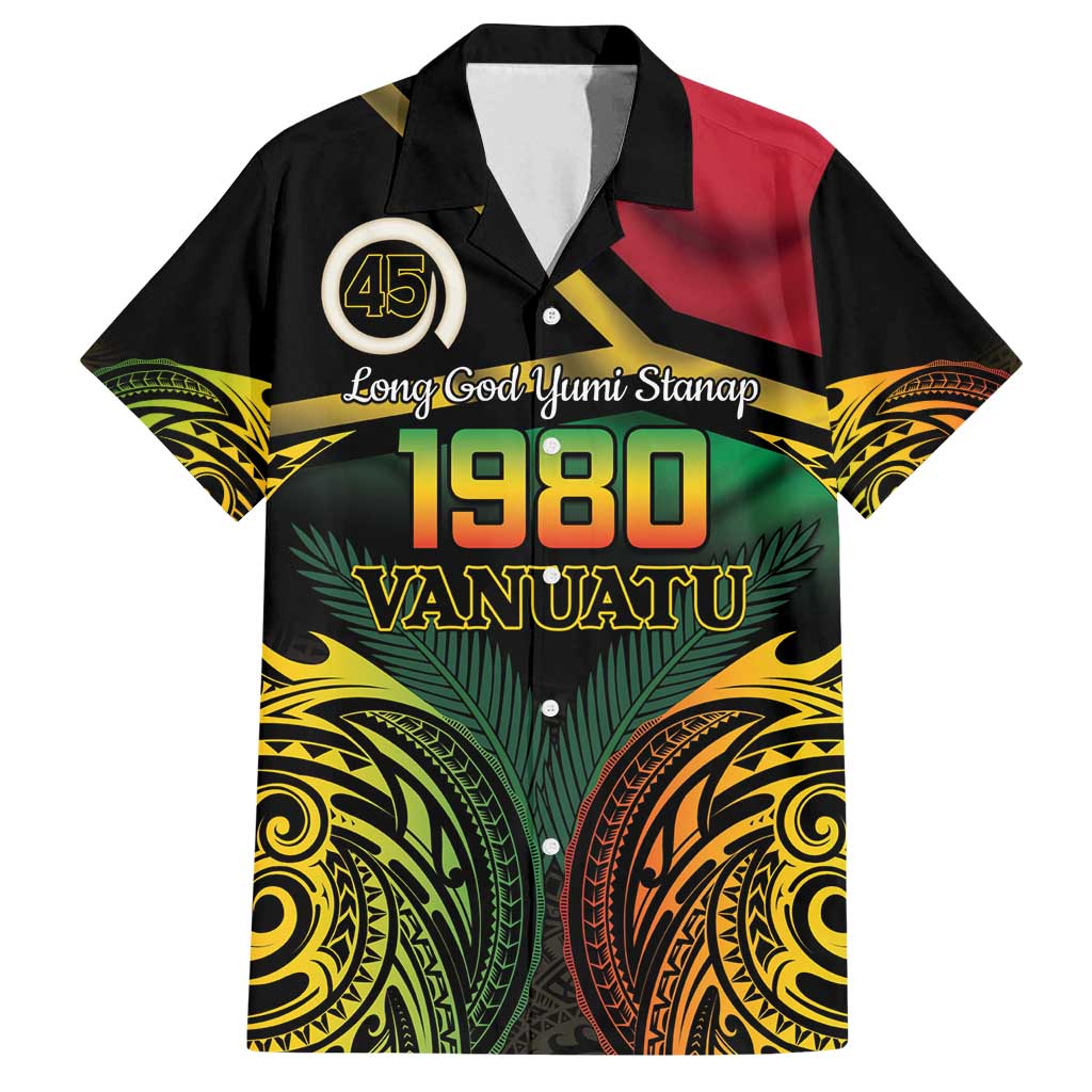 Vanuatu 1980 Family Matching Tank Maxi Dress and Hawaiian Shirt Hapi 45 Yia Indipendens Anivesari