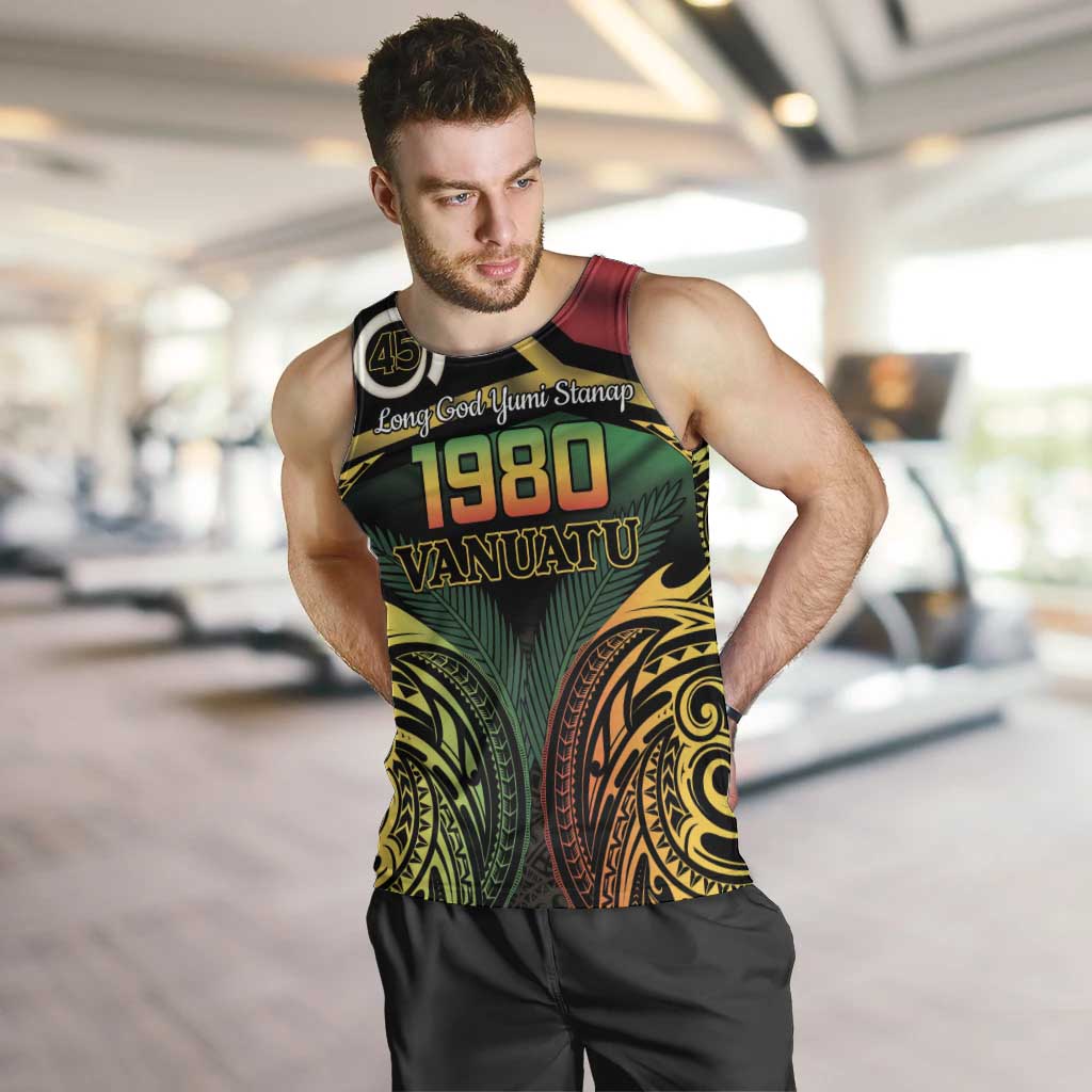Vanuatu 1980 Men Tank Top Hapi 45 Yia Indipendens Anivesari