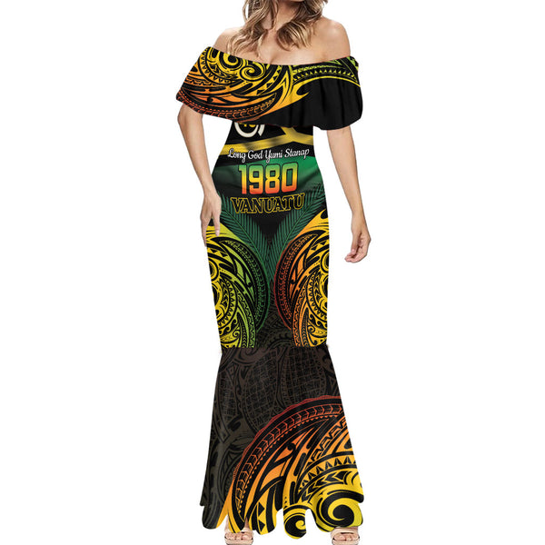Vanuatu 1980 Mermaid Dress Hapi 45 Yia Indipendens Anivesari LT14