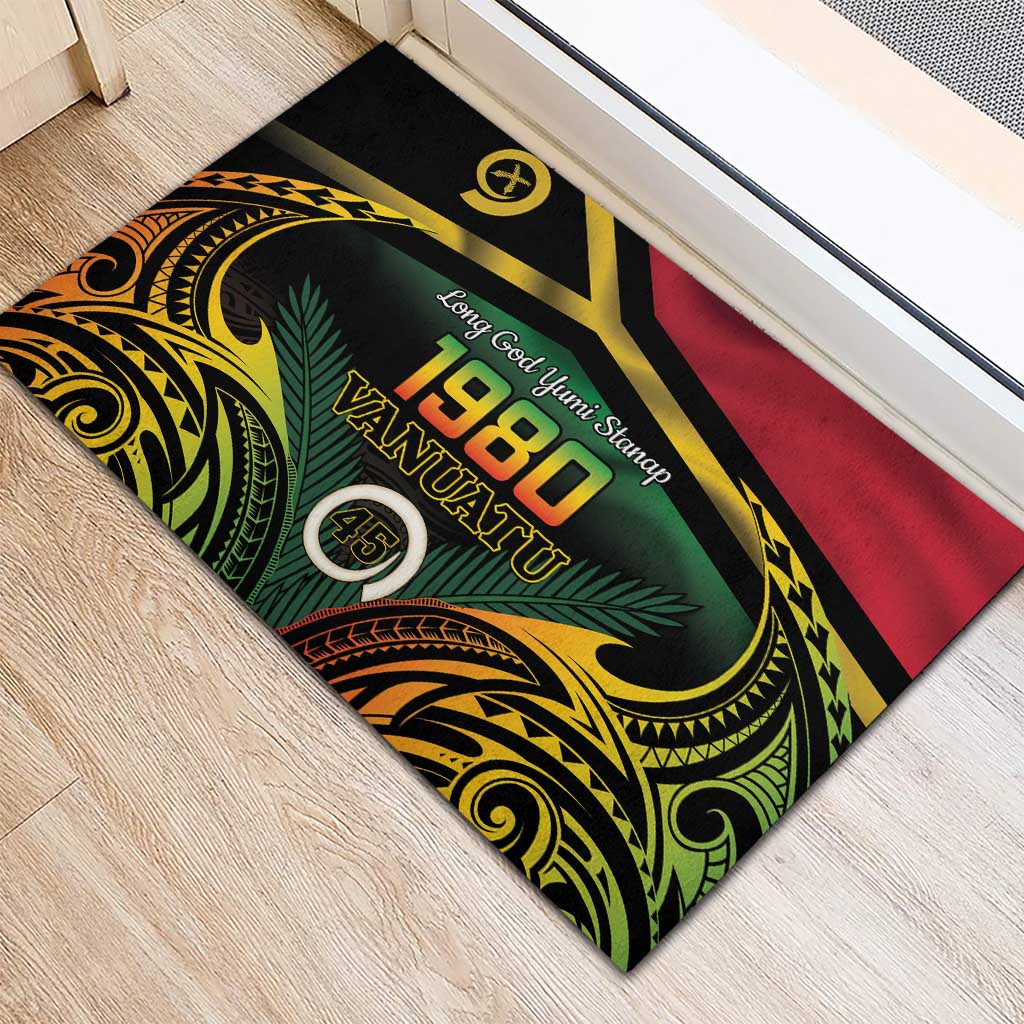 Vanuatu 1980 Rubber Doormat Hapi 45 Yia Indipendens Anivesari