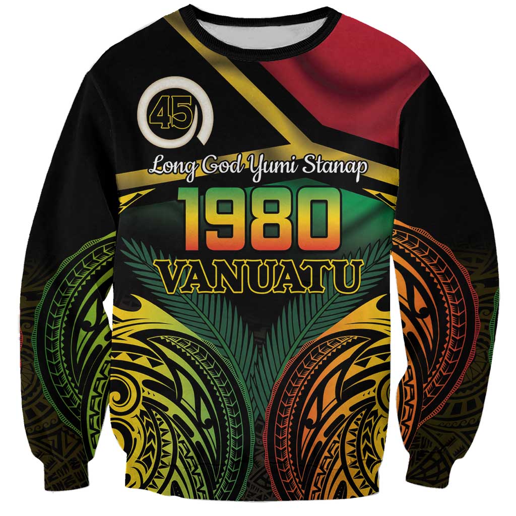 Vanuatu 1980 Sweatshirt Hapi 45 Yia Indipendens Anivesari
