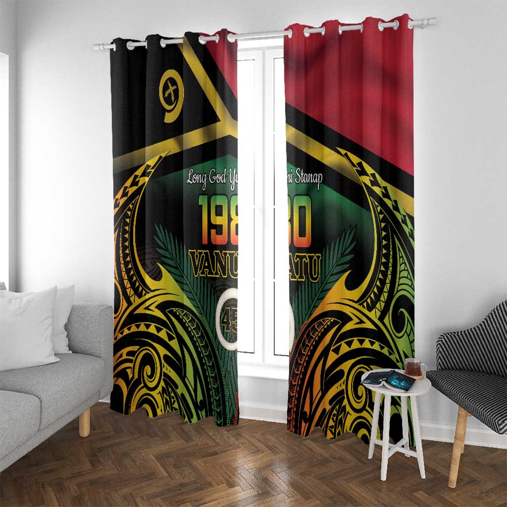 Vanuatu 1980 Window Curtain Hapi 45 Yia Indipendens Anivesari