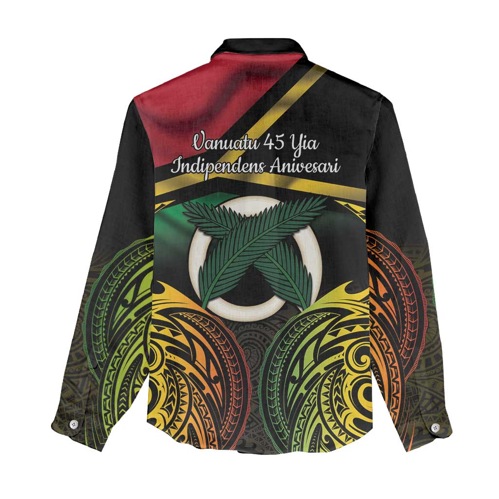 Vanuatu 1980 Women Casual Shirt Hapi 45 Yia Indipendens Anivesari