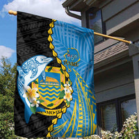 Tuvalu Independence Day Garden Flag Manuia te tutokotasi o Tuvaluan Dolphin Tattoo LT14 - Polynesian Pride