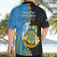 Tuvalu Independence Day Hawaiian Shirt Manuia te tutokotasi o Tuvaluan Dolphin Tattoo