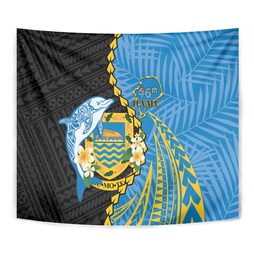 Tuvalu Independence Day Tapestry Manuia te tutokotasi o Tuvaluan Dolphin Tattoo