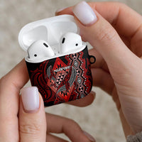 Aotearoa Iwi Ngapuhi AirPods Case NZ Maori Humpback Whale Taniko Motifs