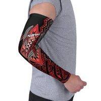 Aotearoa Iwi Ngapuhi Personalised Arm Sleeves NZ Maori Humpback Whale Taniko Motifs