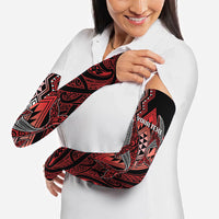 Aotearoa Iwi Ngapuhi Personalised Arm Sleeves NZ Maori Humpback Whale Taniko Motifs