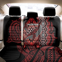Aotearoa Iwi Ngapuhi Back Car Seat Cover NZ Maori Humpback Whale Taniko Motifs