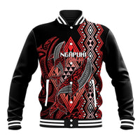Aotearoa Iwi Ngapuhi Personalised Baseball Jacket NZ Maori Humpback Whale Taniko Motifs