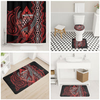Aotearoa Iwi Ngapuhi Bathroom Set NZ Maori Humpback Whale Taniko Motifs