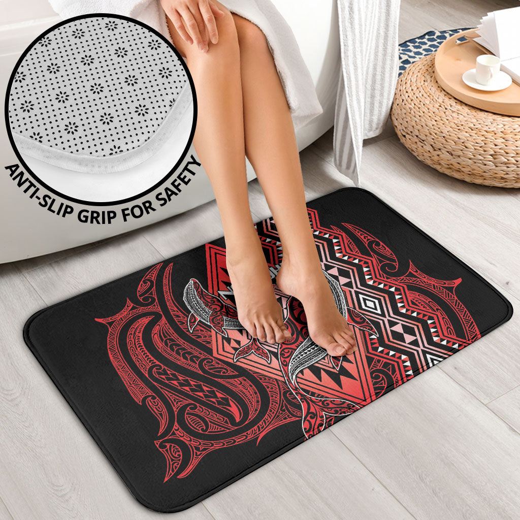 Aotearoa Iwi Ngapuhi Bathroom Set NZ Maori Humpback Whale Taniko Motifs