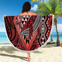 Aotearoa Iwi Ngapuhi Beach Blanket NZ Maori Humpback Whale Taniko Motifs