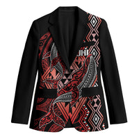 Aotearoa Iwi Ngapuhi Personalised Blazer NZ Maori Humpback Whale Taniko Motifs