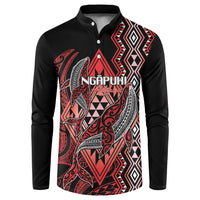 Aotearoa Iwi Ngapuhi Personalised Button Sweatshirt NZ Maori Humpback Whale Taniko Motifs