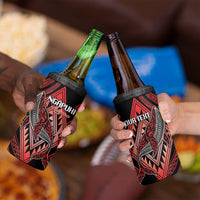 Aotearoa Iwi Ngapuhi Personalised 4 in 1 Can Cooler Tumbler NZ Maori Humpback Whale Taniko Motifs
