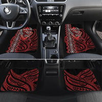 Aotearoa Iwi Ngapuhi Personalised Car Mats NZ Maori Humpback Whale Taniko Motifs