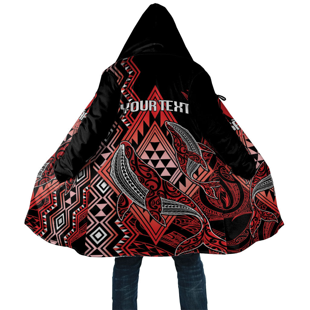 Aotearoa Iwi Ngapuhi Personalised Cloak NZ Maori Humpback Whale Taniko Motifs