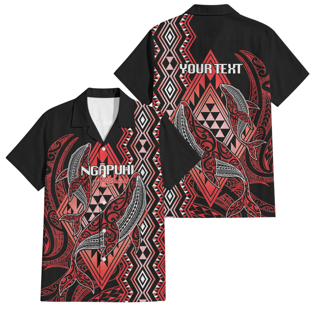 Aotearoa Iwi Ngapuhi Personalised Family Matching Off Shoulder Maxi Dress and Hawaiian Shirt NZ Maori Humpback Whale Taniko Motifs