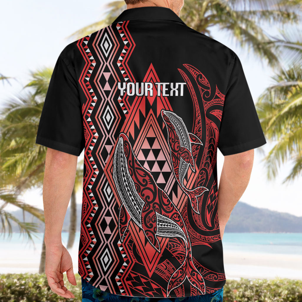 Aotearoa Iwi Ngapuhi Personalised Hawaiian Shirt NZ Maori Humpback Whale Taniko Motifs